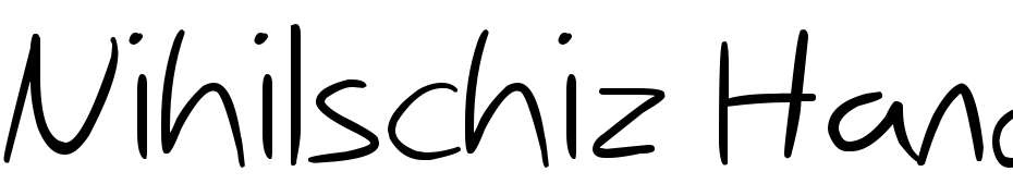 Nihilschiz Handwriting Scarica Caratteri Gratis